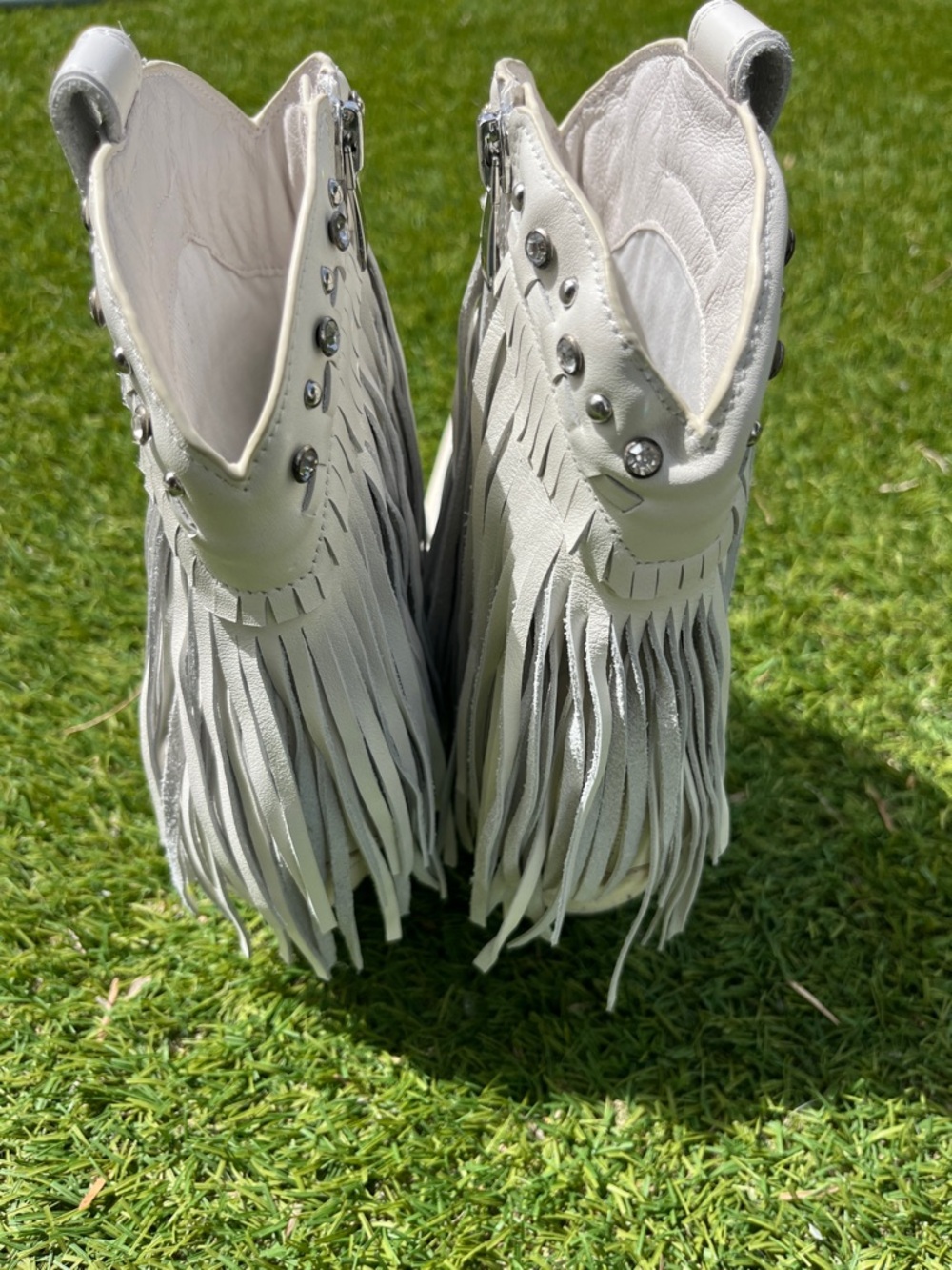 NWT ZIGIS FINLANDIA FRINGE LEATHER BOOTS - Picture 4 of 8